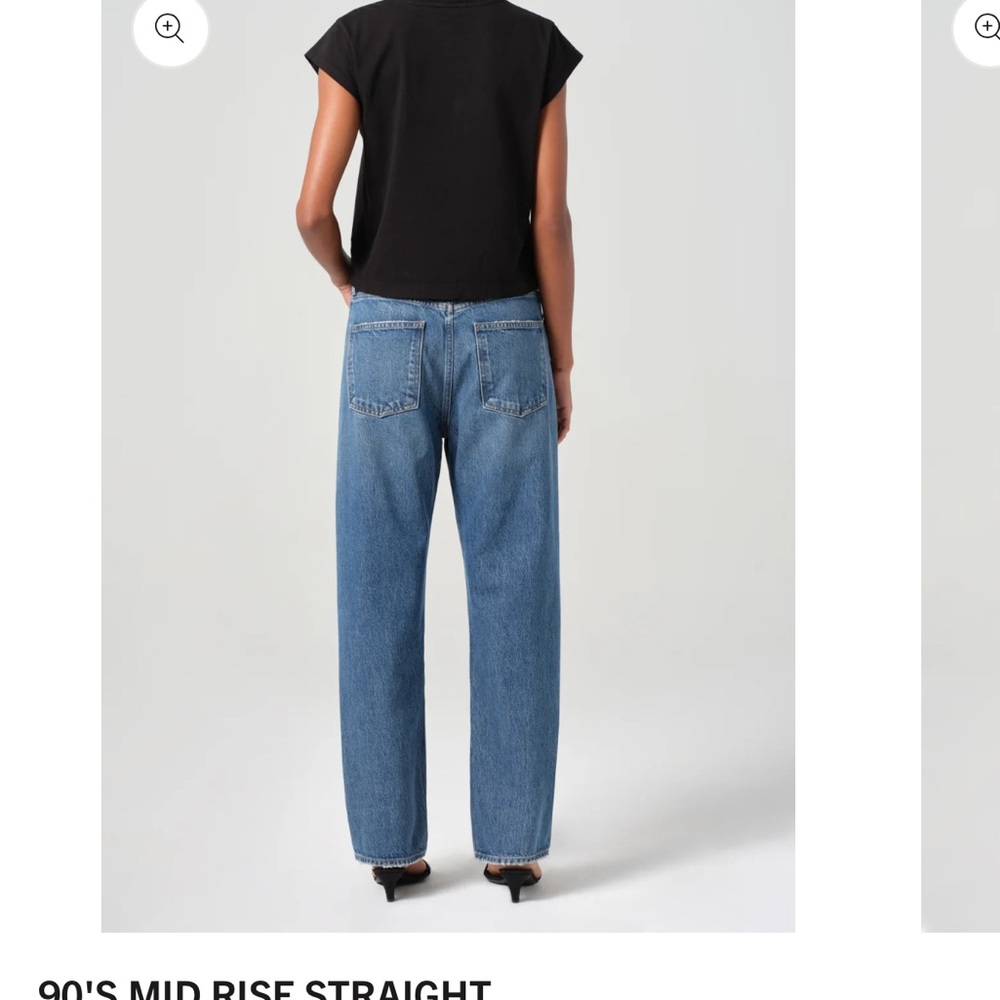 Agolde 90s Mid Rise Straight Jeans 26 - Picture 2 of 10